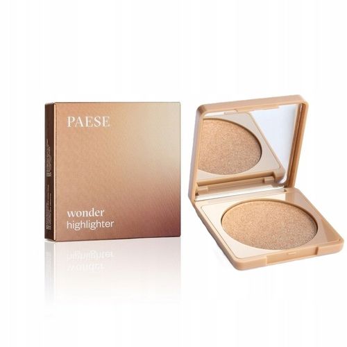Paese Wonder Glow Highlighter Rozświetlacz Prasowany Złoty Szampański na Arena.pl