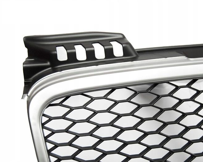 Grill Atrapa AUDI A4 B7 RS-TYPE 04-08 MATT SILVER zdjęcie 2