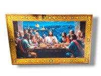 Obraz Ostatnia Wieczerza 60X40 Cm – Złoty Obraz Religijny Premium