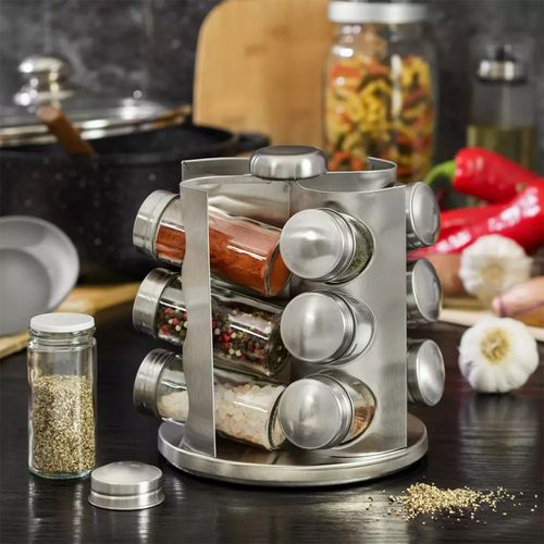 stojak na przyprawy 12 pojemników kinghoff kh-4005 na Arena.pl