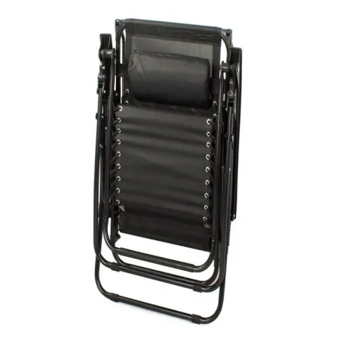 Leżak ogrodowy plażowy składany z daszkiem przeciw słonecznym gravity na Arena.pl