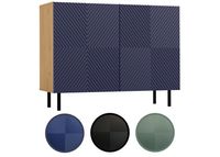 KOMODA KAMA 2 DRZWI KWADRAT - ARTISAN/GRANAT