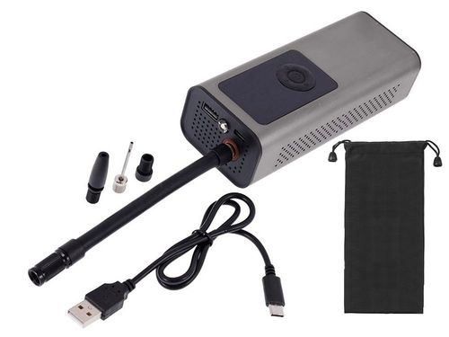 POMPKA AKUMULATOROWA DO ROWERU SAMOCHODU KOMPRESOR ELEKTRYCZNY 10 BAR LCD na Arena.pl