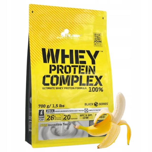 BIAŁKO WHEY wpc Olimp 100 % protein complex 700g smak - Banan 75/100 Białka zdjęcie 1