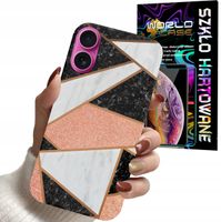 ETUI CASE DO IPHONE 16 PLUS - GEOMETRYCZNE WZORY DLA KOBIET PLECKI + SZKŁO