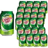 Canada Dry Ginger Napój gazowany o smaku imbirowym 330 ml x 24 sztuki