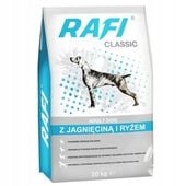 SUCHA KARMA DLA PSA Z JAGNIECINĄ I RYŻEM RAFI 10KG