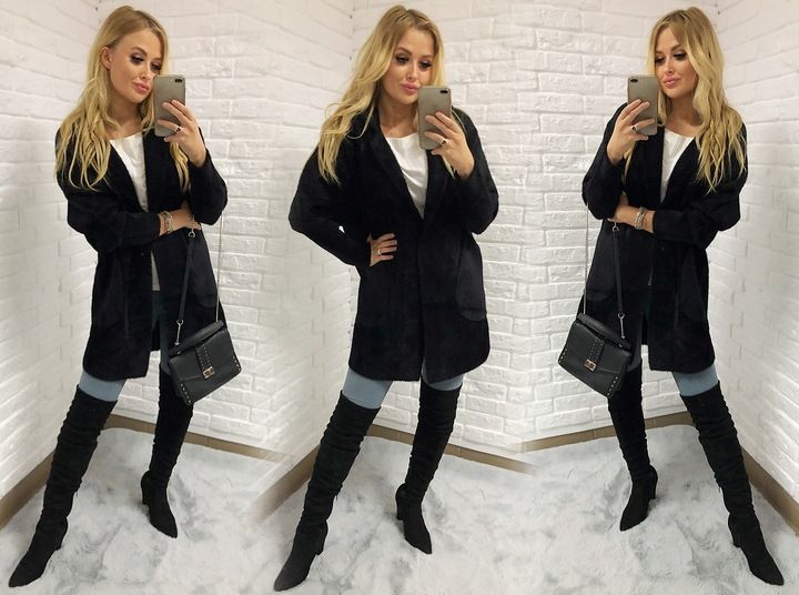 Sweter ALPAKI kurtka WEŁNA MODNE KOLORY oversize zdjęcie 7