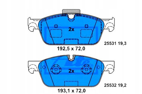 KLOCKI HAM PRZOD MERCEDES M W166 11- ATE na Arena.pl