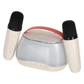 Głośnik Bezprzewodowy Przenośny Zestaw do Karaoke Mikrofon 2x Bluetooth USB