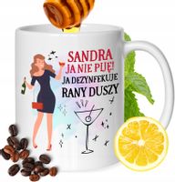 Kubek Dla Sandry Koleżanki Przyjaciółki Prezent Z Nadrukiem Biały 330Ml