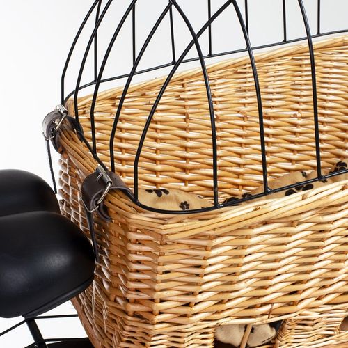 KOSZ ROWEROWY WIKLINOWY NA BAGAŻNIK TRANSPORTER TYLNY KOSZYK DLA PODUSZKA na Arena.pl