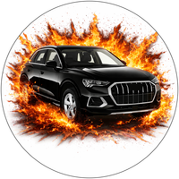 Opłatek na tort Urodziny Audi Samochód Auto Logo  Urodziny 18 30 40 50 60