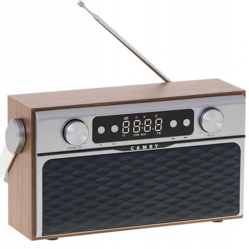 Radio Kuchenne Retro Drewniane Bluetooth Usb Fm Sd zdjęcie 5