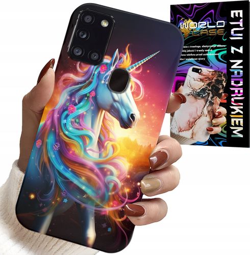 ETUI DO SAMSUNG GALAXY A21s - JEDNOROŻEC WZORY DLA DZIEWCZYNEK PREZENT na Arena.pl