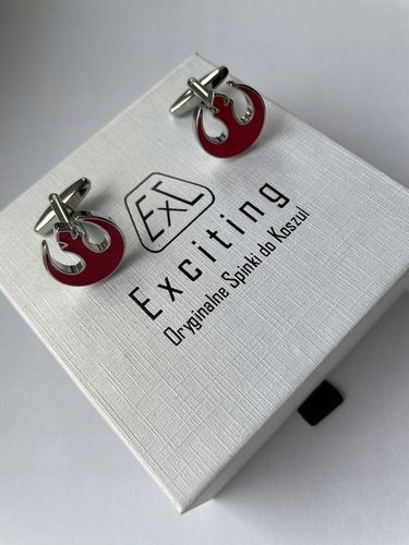 Spinki do mankietów EXC Narzędzia Młotek i Piła dla Cieśli Stolarza złocone na Arena.pl