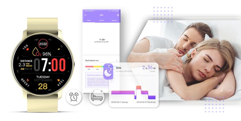 smartwatch giewont ecru gw120-6 zdjęcie 7