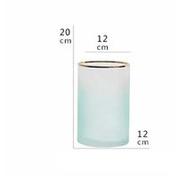 Wazon - Nordic - Matowe Szkło  Hydroponika - HOME Zielony S