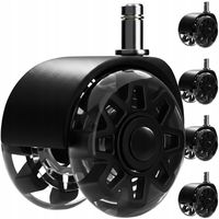 Kółka do Fotela Obrotowego Ruhhy Łożyska Stalowe Zestaw 5szt Mocne