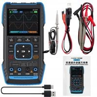 Ailao oscyloskop 3w1 USB 2-kanałowy 10MHz 50MSa/s multimetr z sondą 9999