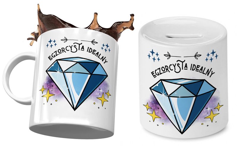 Dla Egzorcysty Zestaw Kubek + Skarbonka Na Prezent Z Nadrukiem Ze Zdjęciem zdjęcie 1