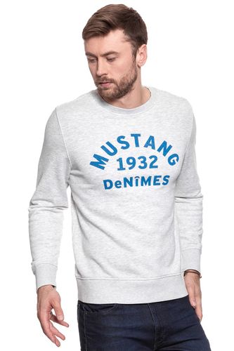 MUSTANG BLUZA Basic Crewneck LIGHT GREY MEL. 1007003 4163 2XL na Arena.pl