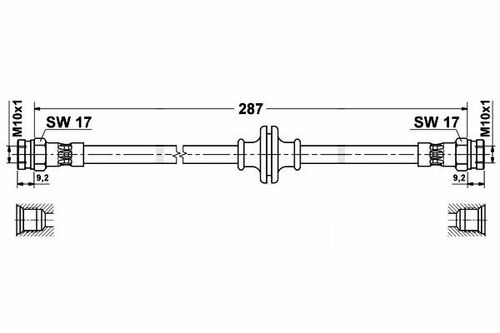 Fiat Stilo - Zestaw Przewodów Hamulcowych Teflonowych W Oplocie Stalowym na Arena.pl