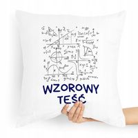Poduszka Prezent Dla Teścia Taty Wzorowy Teść Z Nadrukiem Ze Zdjęciem