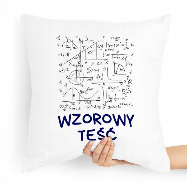 Poduszka Prezent Dla Teścia Taty Wzorowy Teść Z Nadrukiem Ze Zdjęciem zdjęcie 1