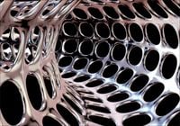 Fototapeta srebrna optyczna Tunel do pokoju salonu