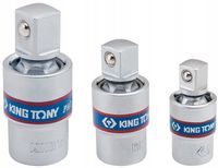 ZESTAW PRZEGUBÓW KULOWYCH 3SZT 1/4''-1/2'' 9113PR KING TONY