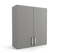 SZAFKA ŁAZIENKOWA WISZĄCA SZAFKA DO ŁAZIENKI ZUZIA 62 / 56 / 30 CM SZARY