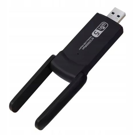ADAPTER WI-FI KARTA SIECIOWA USB 3.0 1300Mbps ANTENA ZEWNĘTRZNA WIFI na Arena.pl