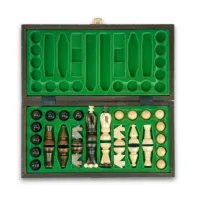 SZACHY DREWNIANE KLASYCZNE DRUKOWANE 31x31