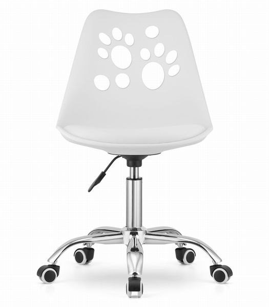Krzesło obrotowe PRINT - białe zdjęcie 2