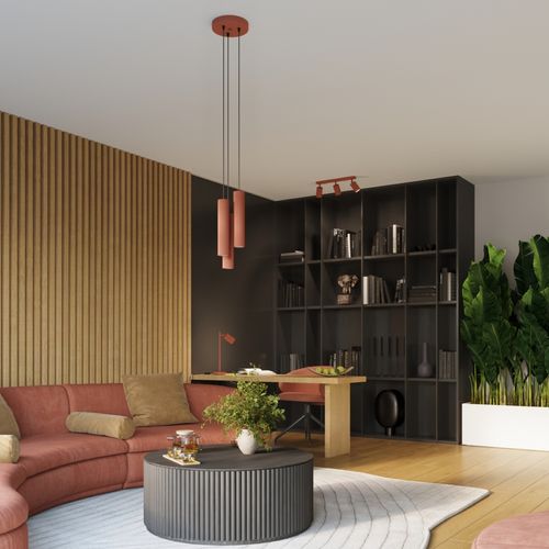 Plafon KARBON 3L ochra czerwona na Arena.pl