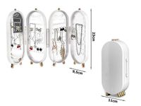 SKŁADANA SZKATUŁKA NA BIŻUTERIE ORGANIZACJA PORZĄDEK ESTETYCZNY BIAŁY