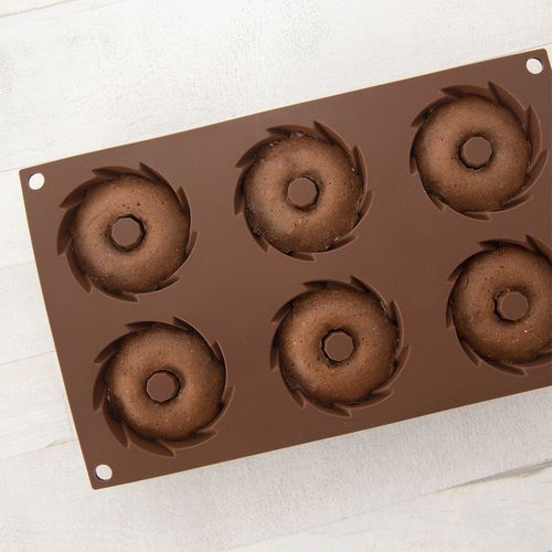 Forma Silikonowa Foremka do Pieczenia Mini Babeczek Muffinki 6 szt. na Arena.pl