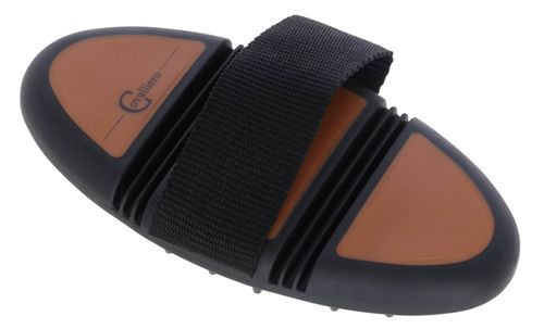 Zgrzebło z wypustkami Flex 2K, brązowy/czarny, 18,5 cm, Covalliero na Arena.pl