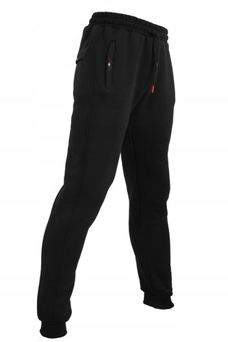 SPODNIE DRESOWE GRUBE CZARNE ŚCIĄGACZ DRESY M na Arena.pl