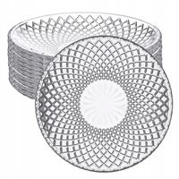 Talerzyki talerze deserowe szklane Altom Design Solaris 15,5cm Zestaw 12szt