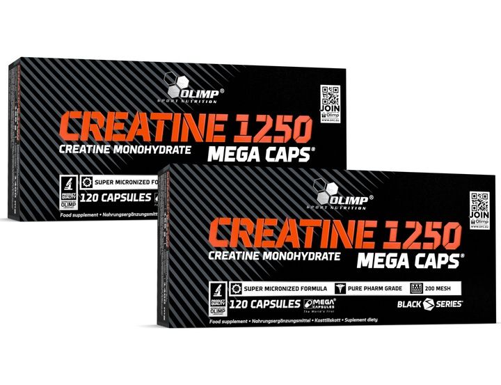 OLIMP CREATINE MEGA CAPS 2x120kaps KREATYNA MONOHYDRAT MONO zdjęcie 1