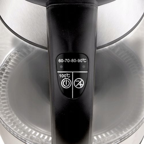 Czajnik elektryczny z regulacją temp. szklany podświetlenie LED 1,8l 2200 W na Arena.pl