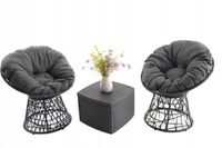 ZESTAW OGRODOWY MYKONOS FOTEL NA BALKON PODUSZKA