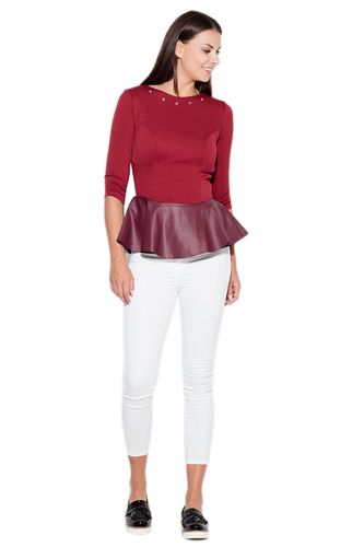 Bluzka K073 Bordo L na Arena.pl