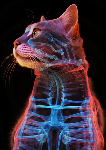 Plakat 21x29,7cm Anatomia Kota zdjęcie 1