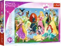 Puzzle 100 Elementów. Disney Princess. Czarujące Księżniczki