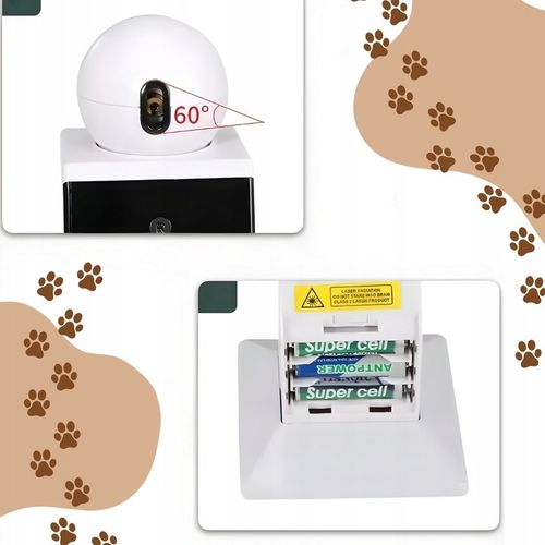 LASER INTERAKTYWNA ZABAWKA AUTOMATYCZNY WSKAŹNIK KOTA RUCHOMA SMART 3 TRYBY na Arena.pl