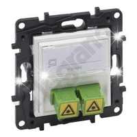 GNIAZDO ŚWIATŁOWODOWE 2xSC/APC LEGRAND NILOE STEP 863171B BIAŁE