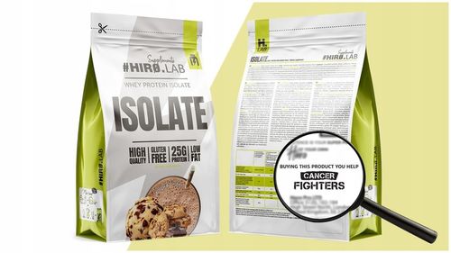 Izolat Białka BIAŁKO 700 g WPI Whey Protein Isolate Czekolada ciastko HIRO na Arena.pl